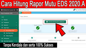 Cara Hitung Rapor Mutu Sekolah Eds 2020 A Covid 19 Agar Lebih Cepat Dan Tidak Muncul Masalah Youtube