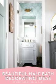 13 13.a glamorous and cozy half bathroom design with simple diy eclectic decor; Beautiful Half Bath Powder Room Decorating Ideas Abby Lawson
