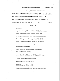 It says that any publication through any platform like written or a person who has been charged under section 15 for contempt of court has the right to file an affidavit in order to defend them. Gyan Prakash On Twitter I Am Filing Contempt Of Court Petition Against Shri S A Bobde Cji For His Injury From Motorcycle In 2019 Riding Motorcycle On 29th June 2020 In Violation