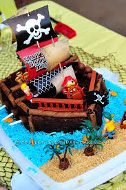See more ideas about cupcake cakes, kids cake, cake. Coolest Pirate Ship Birthday Cake
