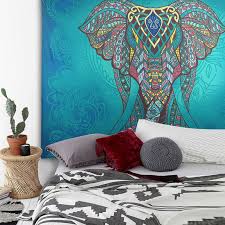 With bold and bright colors, this is sure to elevate the appearance of any space!why customer's love house of tapestry's wall hangings: Indian Tapestry Planet Market