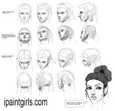 How to draw hands & feet Heads Faces Angles Tutorial Face Angles Female Face Drawing Face Drawing