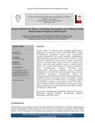 In this course, professor and instructional designer karl kapp explores teaching strategies that engage learners and make learning stick—whether you're teaching. Pdf Kesan Think Pair Share Terhadap Pencapaian Dan Sikap Murid Dalam Mata Pelajaran Matematik