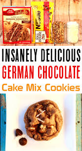 German Chocolate Cake Mix Cookies Recipes This Easy Dessert Recipe With Few Ingr Cake Mix Cookie Recipes Chocolate Cake Mix Cookies German Chocolate Cake Mix