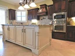 Dark Cabinets White Island Antique White Kitchen Kitchen Island Cabinets Kitchen Island Different Colour