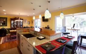 When your final plans are made, you can on the other hand, 110 cm is the perfect height for high stools. Kitchen Island Design In Two Levels Home Remodeling Experts