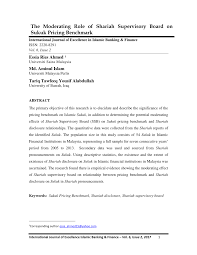 In a joint statement, pkr youth information chief lee chean chung and deputy information chief naim jusri said that aminul islam abdul nor, a bangladeshi citizen with a malaysian permanent resident (pr) status is also a shareholder of bestinet. Pdf The Moderating Role Of Shariah Supervisory Board On Sukuk Pricing Benchmark