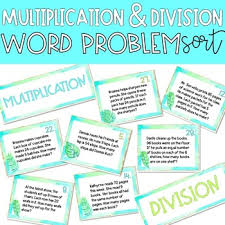 The activities in these lesson. Multiplication And Division Word Problems Grade 3 Worksheets Teaching Resources Tpt