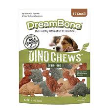 Dreambone Rawhide Free Dino Chews Grain Free Chicken And Vegetable Dog Treats 14ct In 2020 Dog Treats Grain Free Grain Free Dog Dog Treats