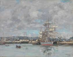 Eugene Boudin Port Du Havre 1894 Eugene Boudin Boudin Le Havre