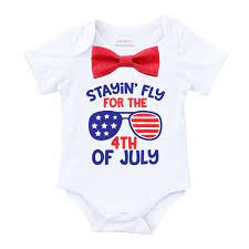 Baby Boy Fourth Of July Outfit With Red Bow Stayin Fly Shirt 1st 4th Noah S Boytique Noah S Boytique 6 12 Months Walmart Com