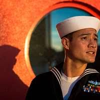 Seaman Joshua R. Wilshusen, damage controlman fireman,