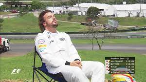 Fernando alonso getting a 'guard of honor' by lewis hamilton and sebastian vettel til the finish line and all three champions doing the donut for the. 12 Of Fernando Alonso S Funniest Moments Wtf1