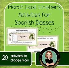 Looking for enrichment activities for early finishers? Fast Finishers Spanish Worksheets Teaching Resources Tpt