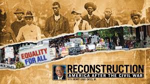 Reconstruction marked the period following the civil war and was aimed towards restoring the south to the union and regaining their seats in congress, abolishing slavery, and determining if the freedmen deserved the right to vote, and amending the constitution accordingly. Reconstruction America After The Civil War