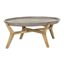 Leontine Concrete Oval Coffee Table Oval Coffee Tables Outdoor Coffee Tables Coffee Table