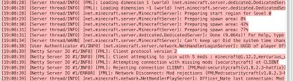 Requires version 7.0.1.2419 but client has 7.0.1.2425. Aternos Server Mod Rejection