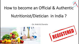 How To Become A Authorised Nutritionist Dietician In India Dr Ankit Chandra Youtube