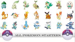 Each starter pokémon has three. All Pokemon Starters Gen 1 Gen 7 Youtube