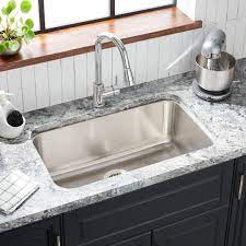 Common wall cabinet heights are 12, 36, and 42 inches. 30 Calverton Stainless Steel Undermount Kitchen Sink