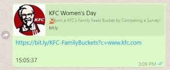 Save with one of our top kfc coupons for july 2021: Scam Alert Don T Fall For Kfc Free Family Feast Bucket On Women S Day Tech Prolonged