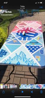 Pin By Hannah Michael On Pong Tables In 2020 Diy Beer Pong Table Beer Pong Table Painted Beer Pong Table Diy