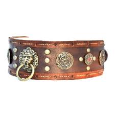 Http Www Etsy Com Listing 105104342 Le Lion Magnificent Leather Dog Collar Leather Dog Collars Dog Accessories Collar Dog Collar