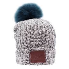 Black Speckled Cuffed Pom Beanie Teal Pom Love Your Melon Pom Beanie Love Your Melon Hats