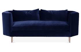 Check spelling or type a new query. Blythe Curved Navy Velvet Sofa