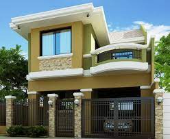 25 Fabulous Two Storey House Designs For Romantic Young Families Teracee 2 Storey House Design Small House Exteriors Two Story House Design