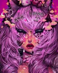 Beautifulbizarremagazine Posted To Instagram I M Pretty Sure Too Much Pink Isn T An Actual Thing Is It Ama Kawaii Art Grunge Artwork Digital Portrait Art