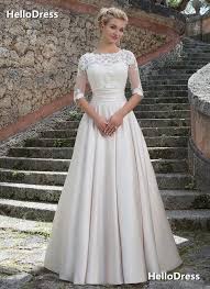 Pincess Wedding Dress With Removable Lace Jacket Sincerity Bridal Wedding Dresses Sincerity Wedding Dress Wedding Dresses Satin