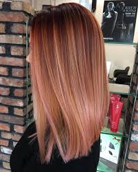 45 Inspirational Red And Blonde Hair Trend Ideas For 2019 Balayage Straight Hair Rose Gold Balayage Balayage Straight