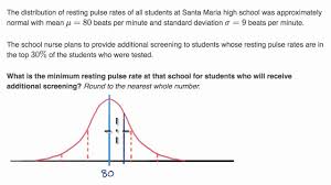 A Youtube Video From Khan Academy Finding Z Score For A Percentile Learn Khan Academy Ap Statistics Standard Deviation