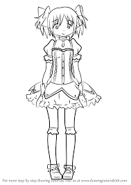 Filter:mahou shoujo madoka☆magica, official art. Learn How To Draw Madoka Kaname From Puella Magi Madoka Magica Puella Magi Madoka Magica Step By Step Drawing Tutorials