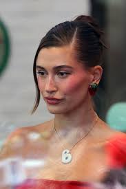 Hailey Bieber stuns in a red mini dress while out to grab lunch with Justin  Bieber at Bar Pitti in New York City-280823_25