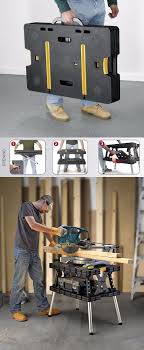 Keter Folding Compact Workbench Work Table With Clamps Folding Workbench Work Table Workbench