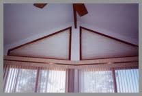 Shutter custom built for triangle windows. Arched Blinds And Angled Shades Motorized Blinds Moveable Shades Operable Blinds