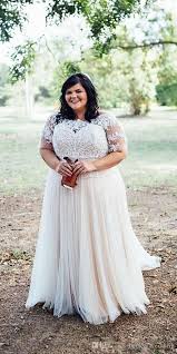 Discount Plus Size Wedding Dress With Short Sleeve Modest Illusion Scoop Neck Ruched Long La Wedding Dresses Plus Size Ball Gowns Wedding Perfect Wedding Dress