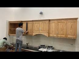 Excellent Woodworking Skills Extremely Smart Carpenter Build A Modern Kitchen Cabinets Beautiful Yo In 2020 Modern Kitchen Cabinets Kitchen Cabinets Modern Kitchen