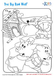 Big bad wolf coloring pages are a fun way for kids of all ages to develop creativity, focus, motor skills and color recognition. Big Bad Wolf Printable Coloring Page Free Printable Worksheet For Kids