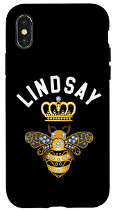 Amazon.com: iPhone X/XS Lindsay Name Lindsay Birthday Gifts Queen Crown Bee  Lindsay Case : Cell Phones & Accessories