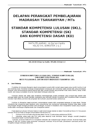 Soal qur'an hadits mts kelas 7, 8, 9 kurikulum 2013 semester 1 2017/2018 ini merupakan referensi terbaru dalam membuat soal ulangan/ujian seperti ulangan harian, uts, dan uas disekolah anda khususnya mata pelajaran alquran hadits. Skl Sk Kd Al Qur An Hadits