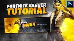 Créez votre bannière youtube personnalisée. Tutorial How To Make An Epic Fortnite Banner In Photoshop Easy Youtube