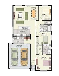 Single Story Home Floor Plan With 3 Bedrooms Double Garage And 222 Square Meters House Sketch Plan Three Bedroom House Plan Single Story House Floor Plans