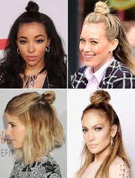 Put Off Wash Day A Little Longer With These 16 Half Up Bun Hairstyles Half Bun Hairstyles Bun Hairstyles Half Bun