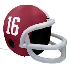 They are 3″ tall and are typically used on one or both sides of the football helmet. Ncaa Alabama Crimson Tide Team Inflatable Helmet Fi 31641 The Home Depot