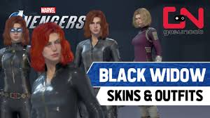 Black widow's voice actor is laura baily. Black Widow All Unlockable Skins Outfits Marvel S Avengers Showcase Youtube