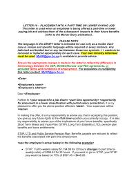 If you think the conference might be more beneficial to attend, there are certainly a few approaches to mitigate the effect practice answers about why you would like the job. Sample Letter Placement Into A Part
