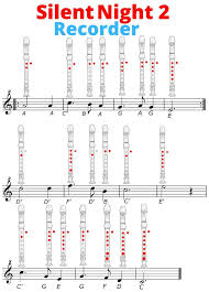 Silent Night Recorder Notes Learn To Play It Recorder Notes Song Notes Recorder Music Songs